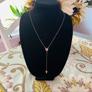 J. Crew Y chain Arrow Necklace